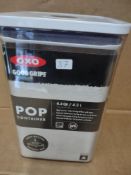 OXO POP Storage containers RRP £12.50 Grade U