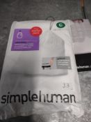 Simplehuman bin liners RRP £5 Grade A