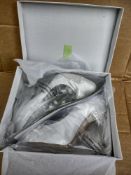 Ladies Silver Stiletto Shoes RRP £40 Grade A