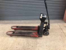 Weights & Measures approved weigh scale pallet truck