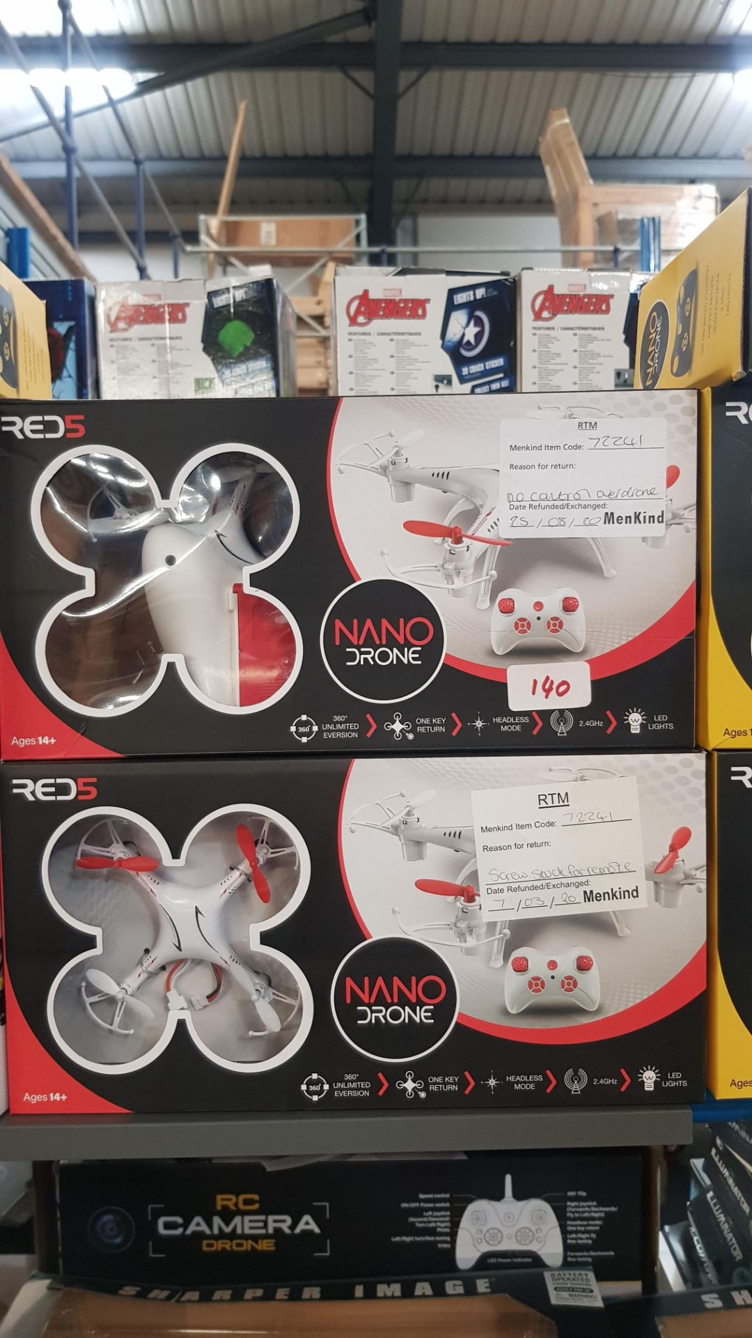 (R3P) 10x Red5 Nano Drone. (All With RTM Stickers) - Image 2 of 2
