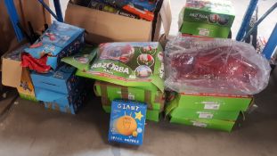 (R2P) 14 Items. 9x Abzorba Ball (2x No Box). 4x #Winning Duel Battle. 1x Giant Space Hopper. (All W