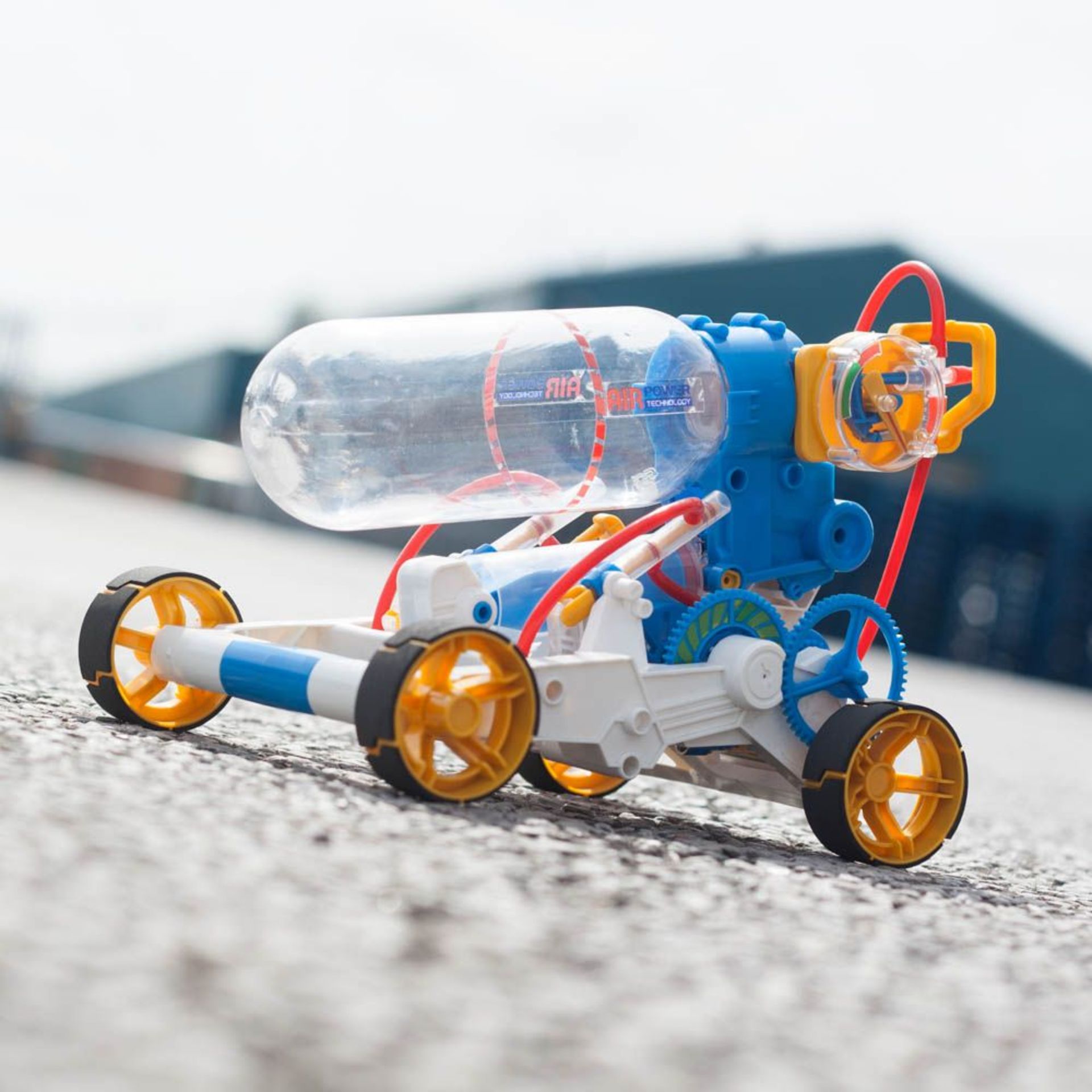 (R2D) 6 Items. 2x Neon Table Top Air Hockey. 1x Neon Table Football Game. 1x Air Power Engine Car. - Image 6 of 7