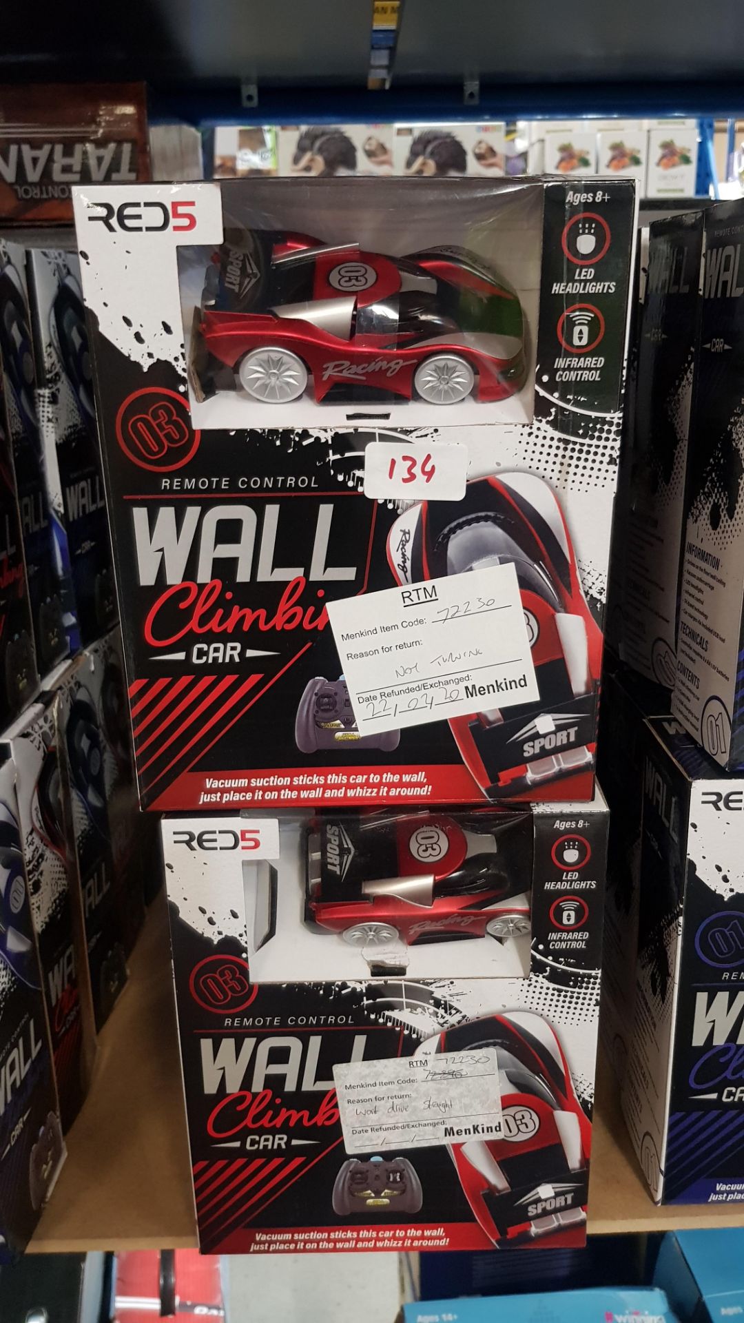 (R3O) 10x Red5 Wall Climbing RC Car. (All With RTM Stickers) - Image 2 of 2