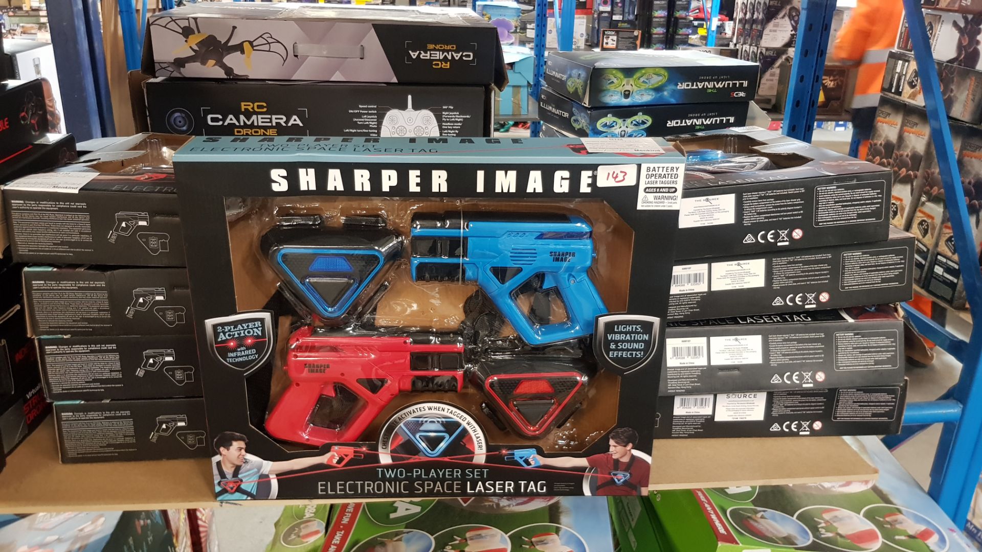 (R3P) 9x Sharper Image Two Player Electronic Space Laser Tag. (All With RTM Stickers) - Image 2 of 2