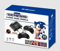 (R3E) 1x Sega Megadrive Classic Game Console 81 Built In Games. (All With RTM Stickers)