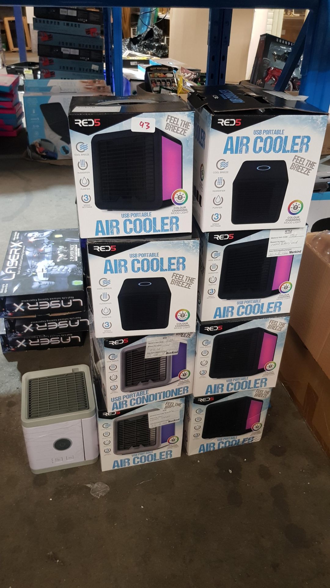 (R3J) 9x Red5 USB Portable Air Cooler (1x No Box). (All With RTM Stickers) - Image 2 of 2