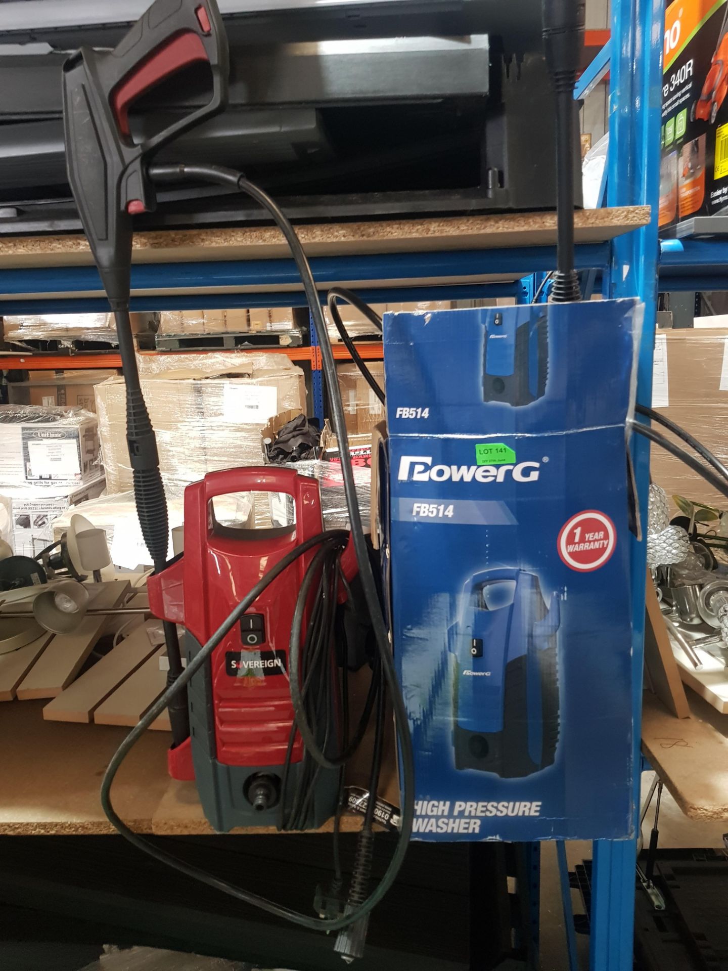 (R9D) 2 Items. 1x Power G High Pressure Washer FB514. 1x Sovereign Pressure Washer. - Image 2 of 2