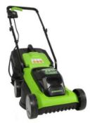 (R6I) 2x Greenworks Ex Display (Unused) Items. 1x 24V Cordless Lawn Mower With Battery. 1x 24V Gard