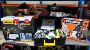 (R7F) 3 Items. 2x Wagner Universal Sprayer W590 Flexio. 1x Black And Decker 400W Fine Spray System