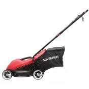 (R6E) 4 Items. 1x Bosch Rotak 32R. 1x Sovereign 1000W Electric Lawnmower. 1x Qualcast Hover Mower.