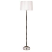 (R6K) 4x Floor Standing Lamps. 1x Bobble Ball Metal Floor Silver RRP £75. 1x Estelle 3 Light Floor