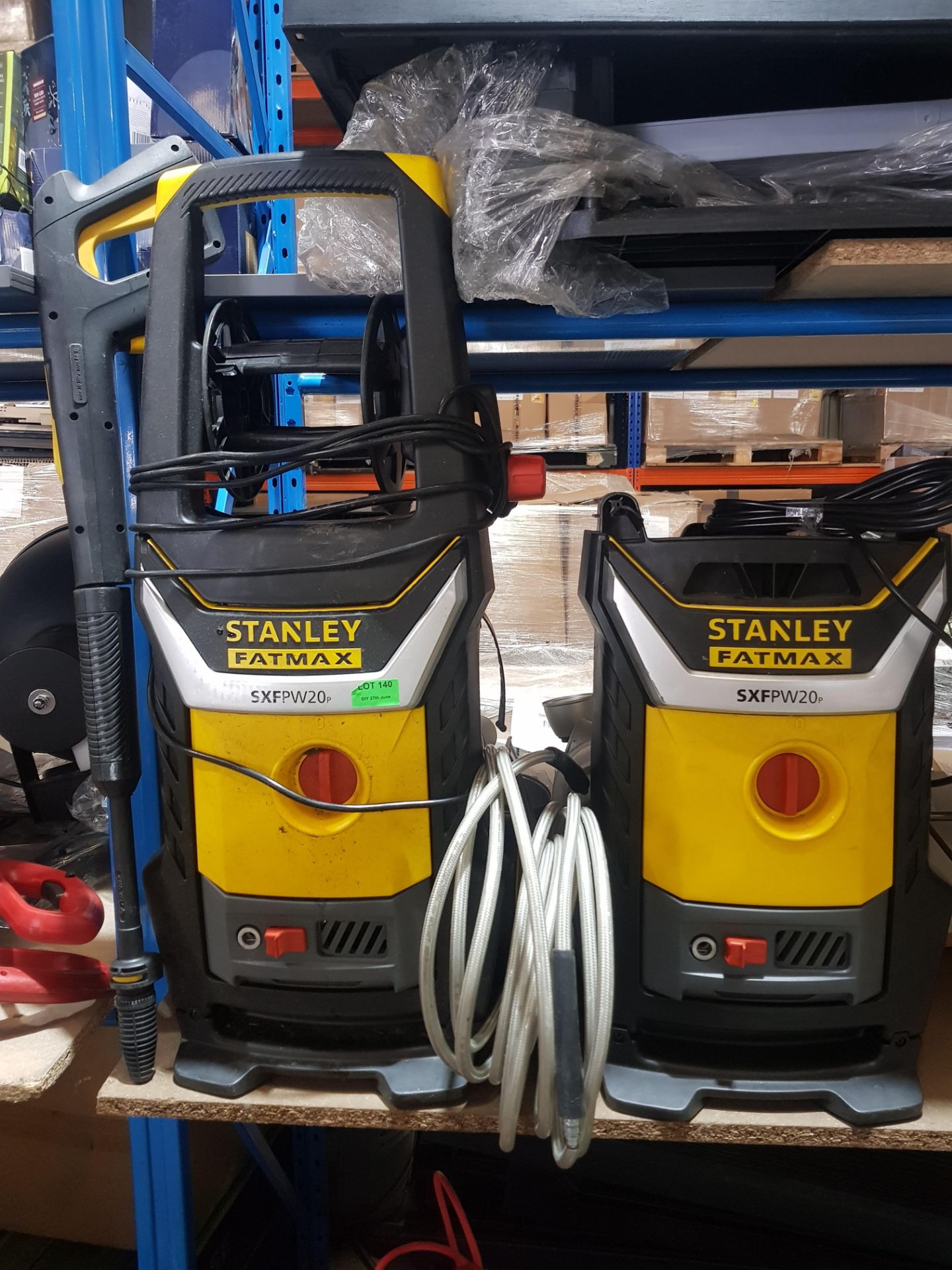 (R9D) 2x Stanley Fatmax SXFPW20p High Pressure Washer. - Image 2 of 2