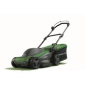 (R6E) 3x Powerbase Electric Rotary Lawn Mower. 2x 41cm 1800W. 1x 37cm 1600W.