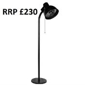 (R9H) 1x La Hacienda Salvador Black Lamp Style Electric Patio Heater 69556 RRP £240.