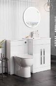 New (U152) Lili 600mm White Cabinet. Rrp £450.49. Comes Complete With Basin. This Contempora...