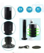 Brand New Portable Usb Tower Fan Cooling Bladeless 2 Speed Air Conditioner Pc Laptop Desk