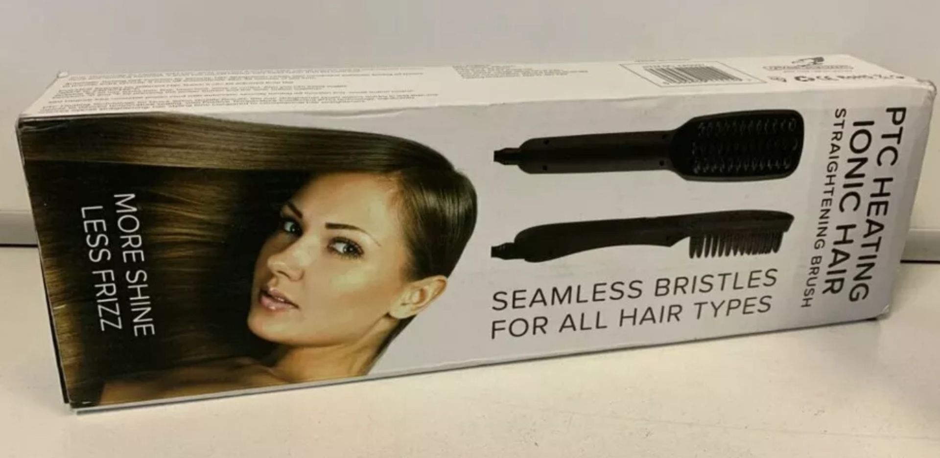 Brand New Ptc Hair Straightening Heating Ionic Brush - Black - Image 2 of 2