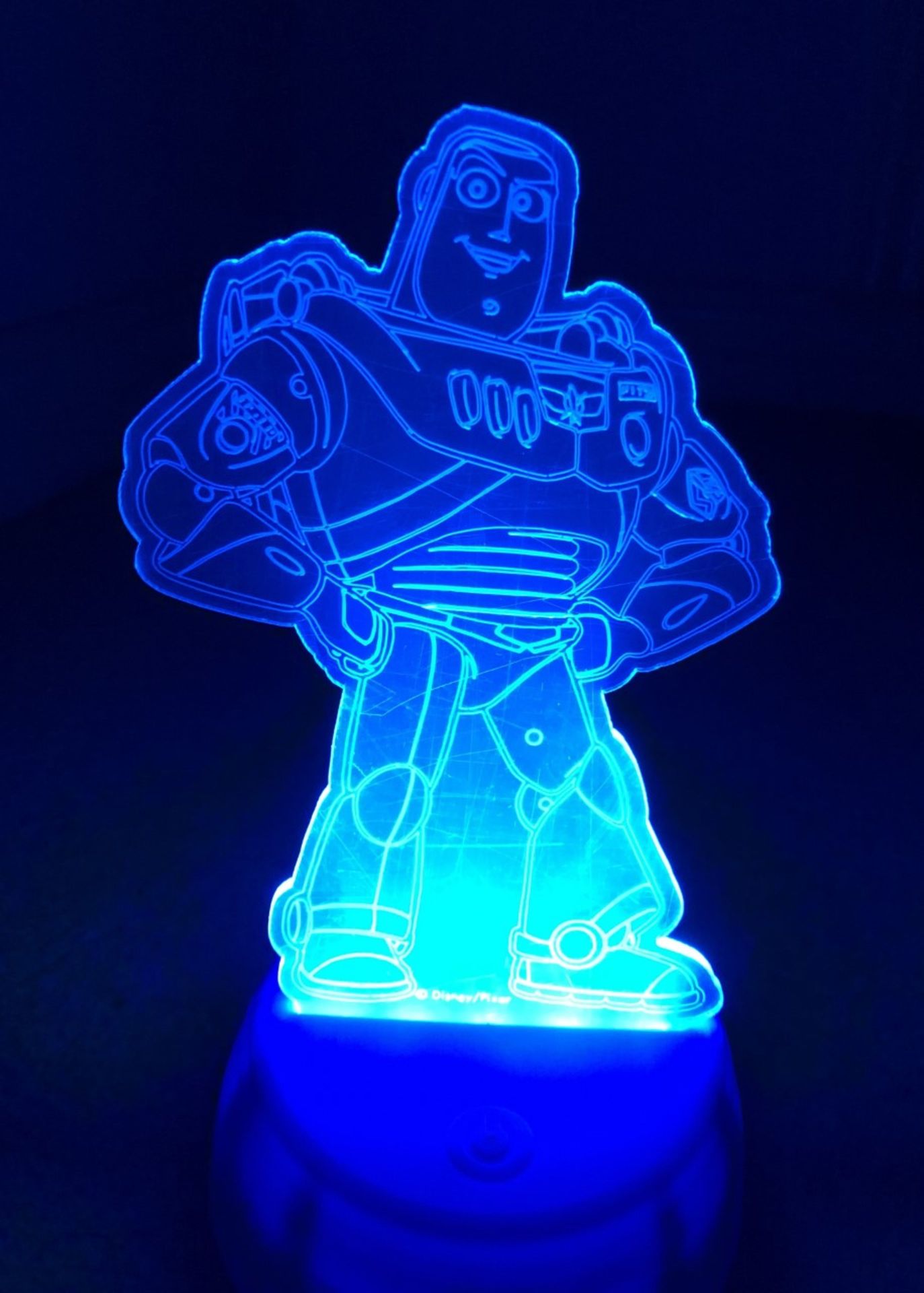 Disney Pixar Toy Story 4 Colour Changing Laser Etched Nightlights X234 Buzz, Woody & Rex - Image 4 of 5