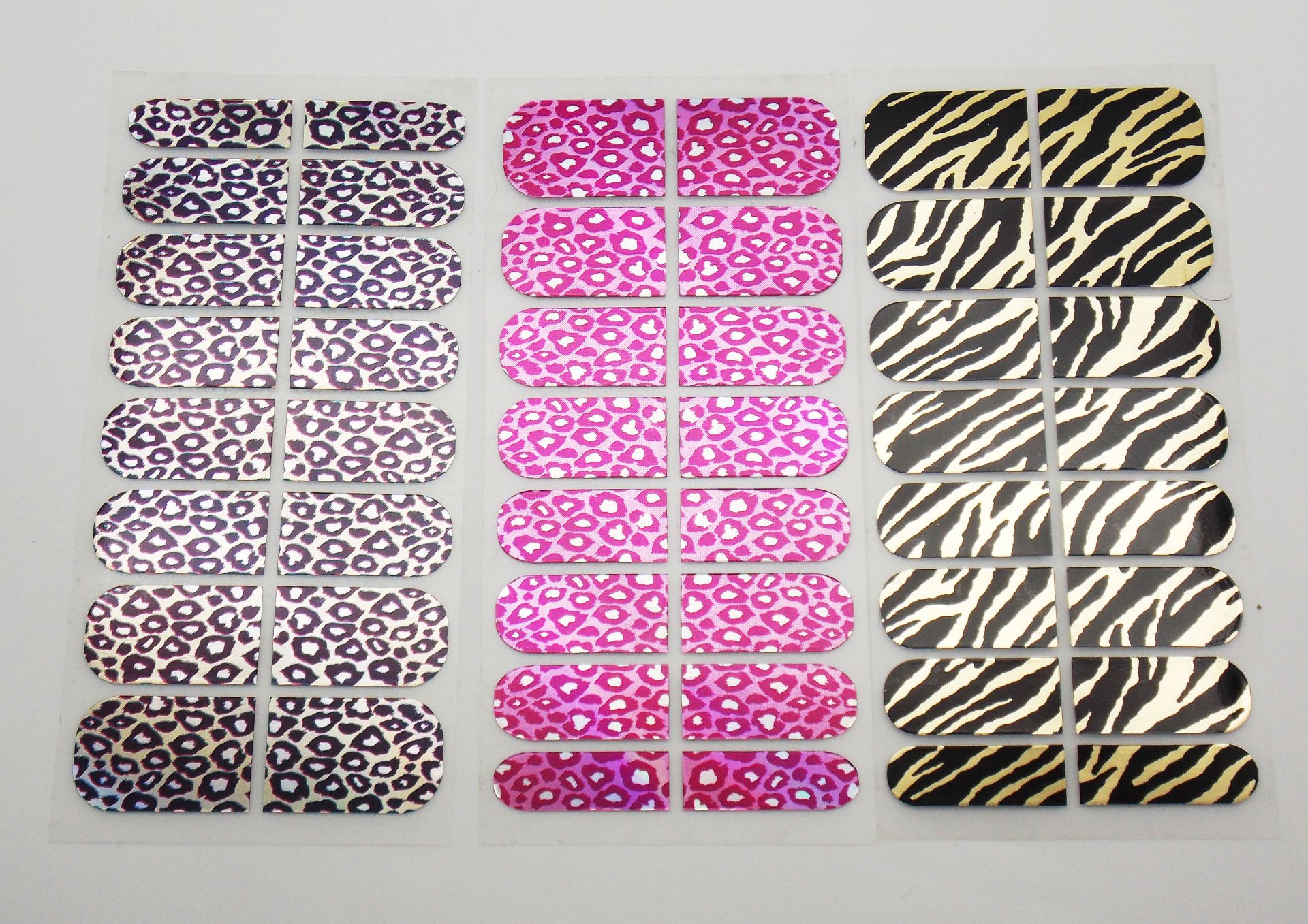 144 Packs Of Professional Nail Art Wrap Transfers - 3 Different Animal Print Styles - Image 2 of 9