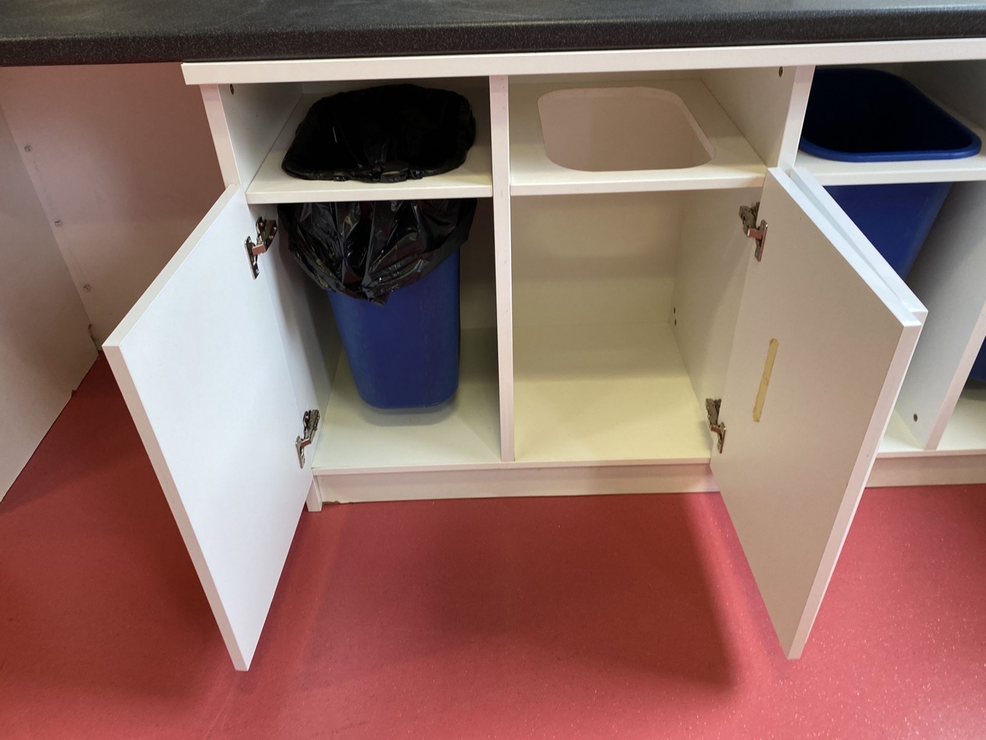 Recycling bin cupboards with 4 Bins. - Image 3 of 3