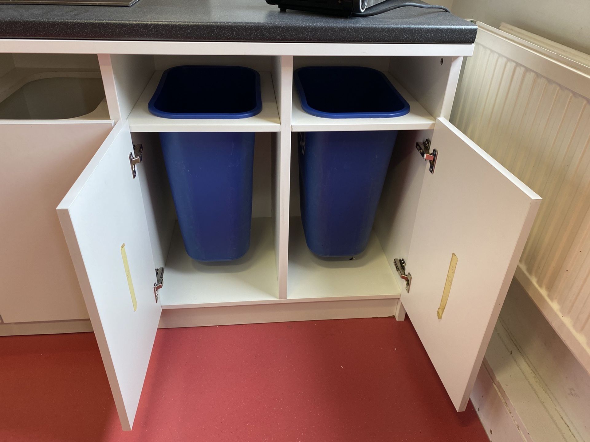 Recycling bin cupboards with 4 Bins. - Image 2 of 3