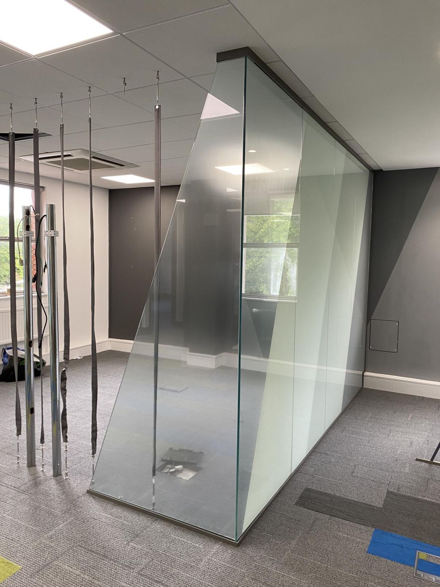 Glass office partition. Laminated - Image 2 of 6
