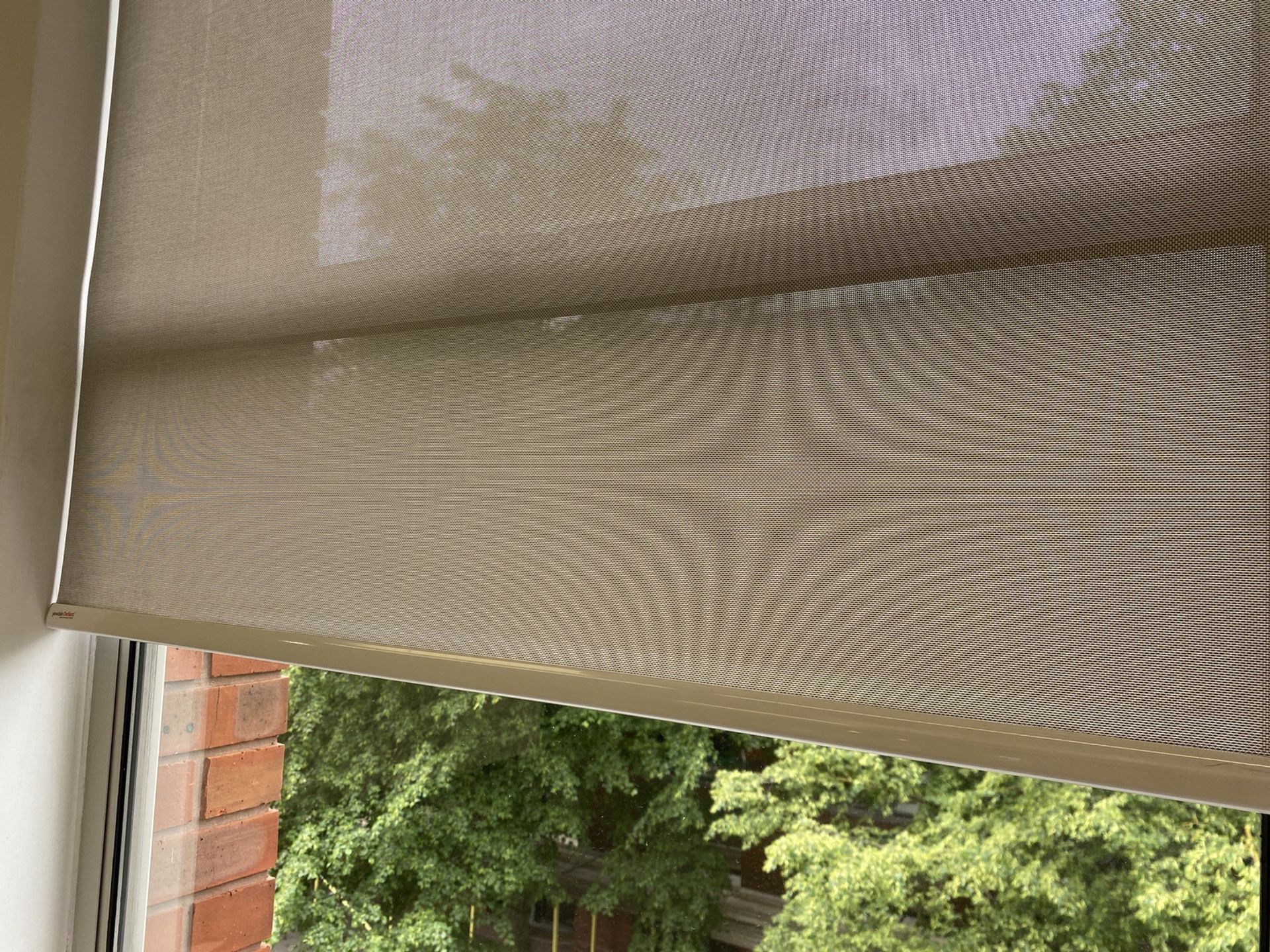 7 x Grey fabric window roller blinds - Image 2 of 4