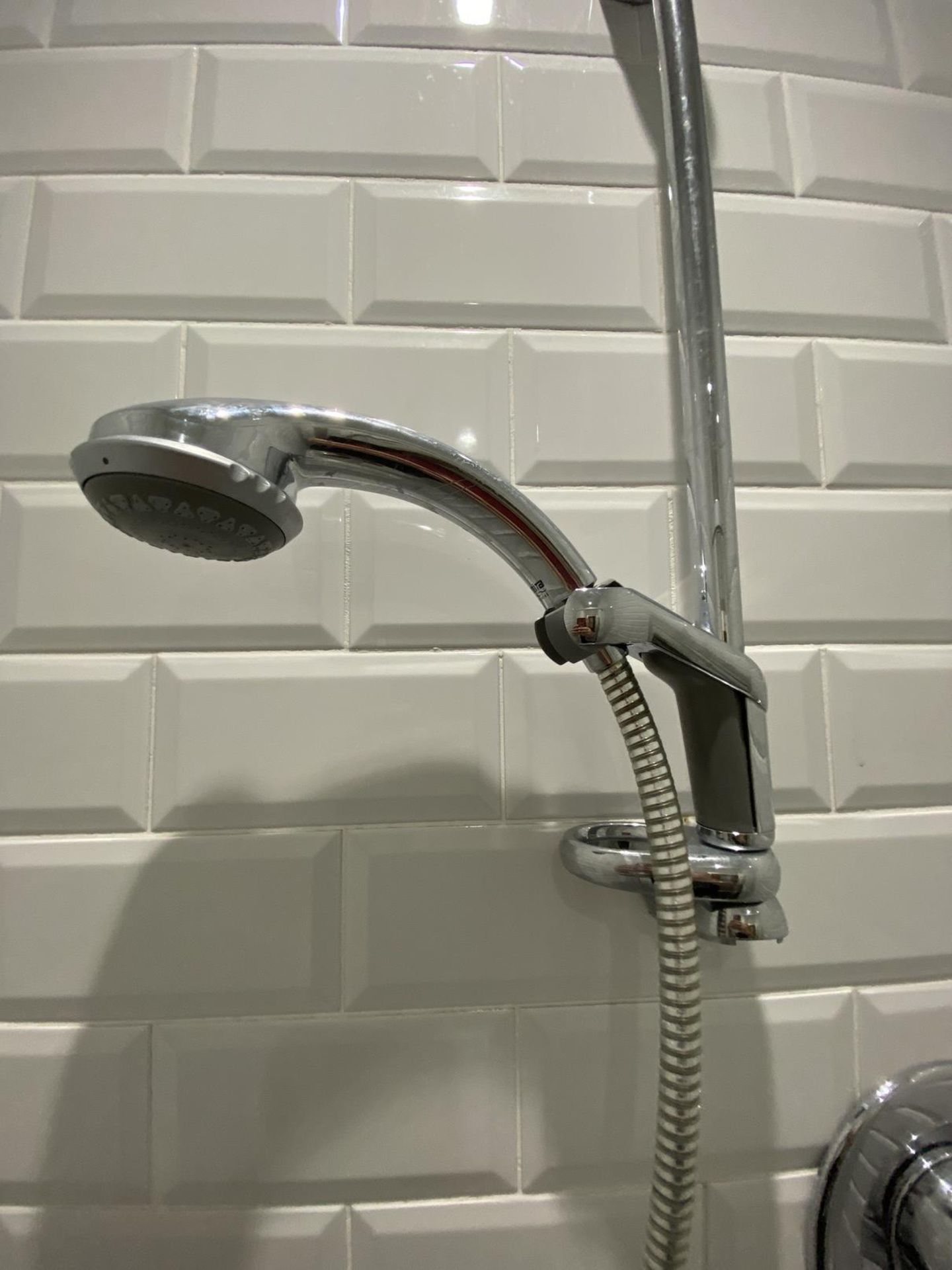 Complete Shower Cubicle with door shower mount , mixer, hose, head and tray. - Image 2 of 5