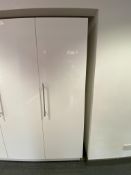 Single White cloakroom cupboard, wardrobe Large