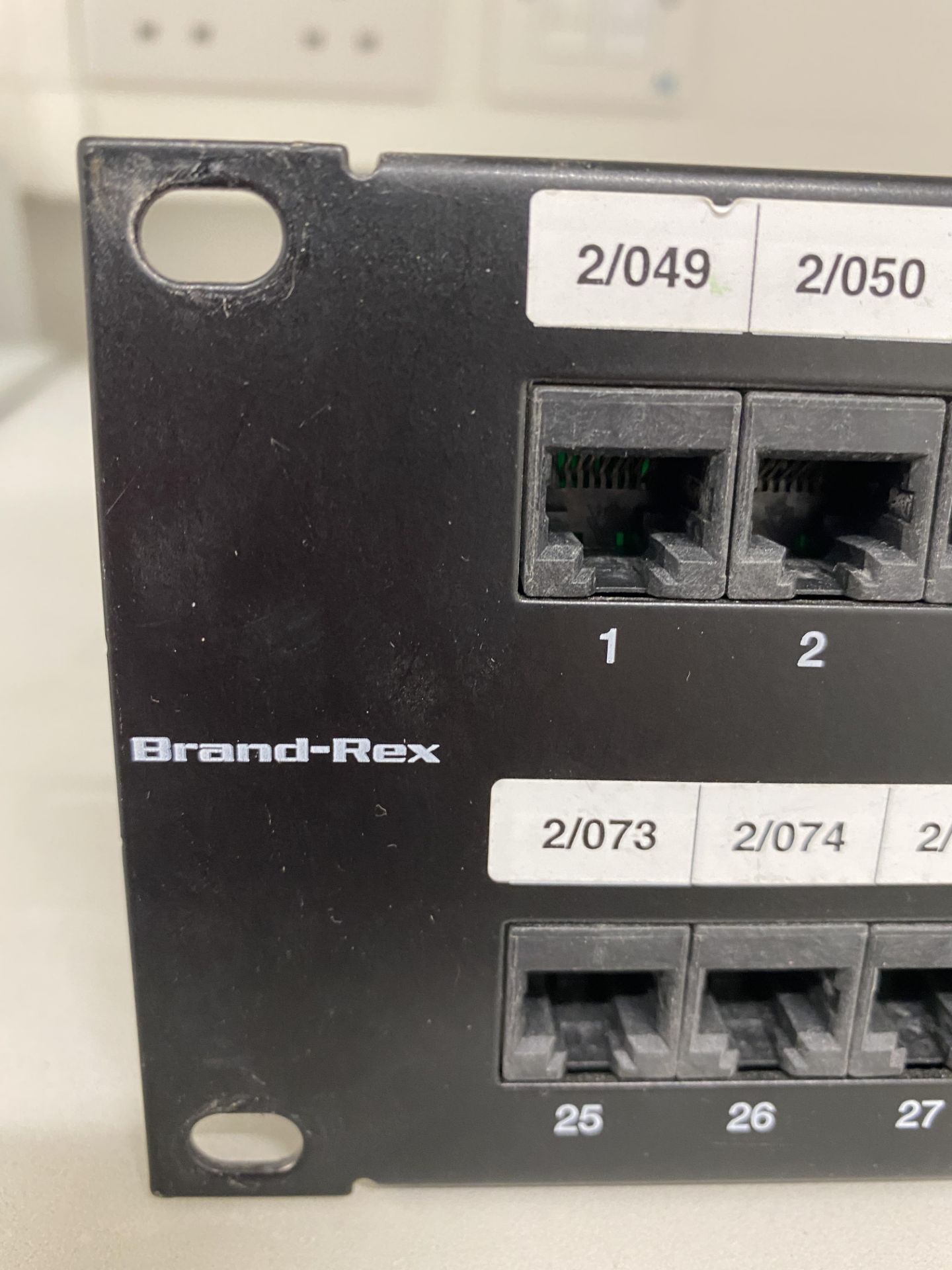 2 x Brand-Rex 2u Ethernet patch bay. Cat6 plus