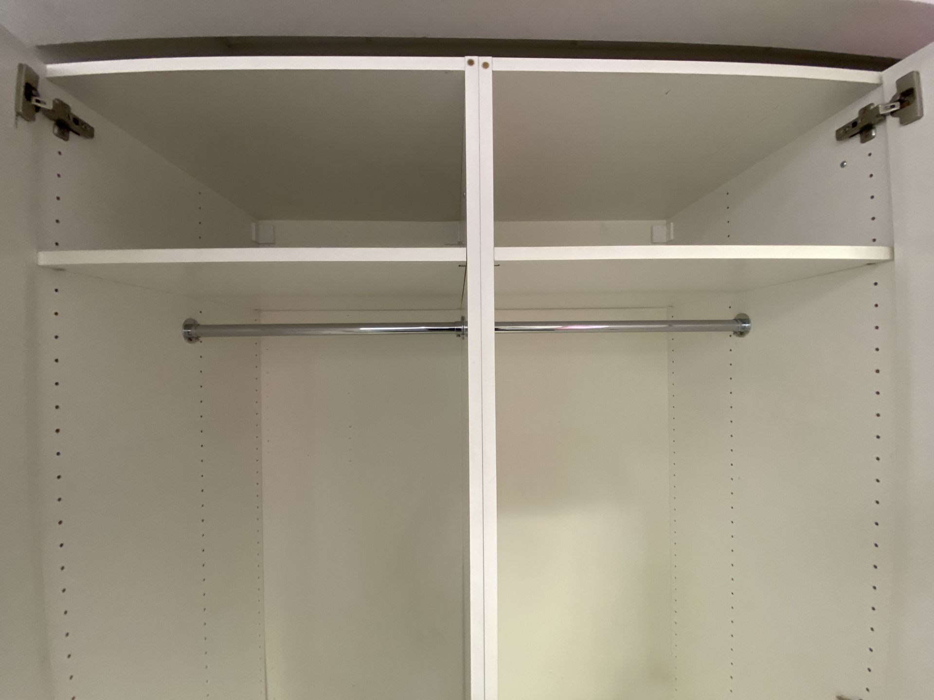 Double White cloakroom cupboard, wardrobe Large