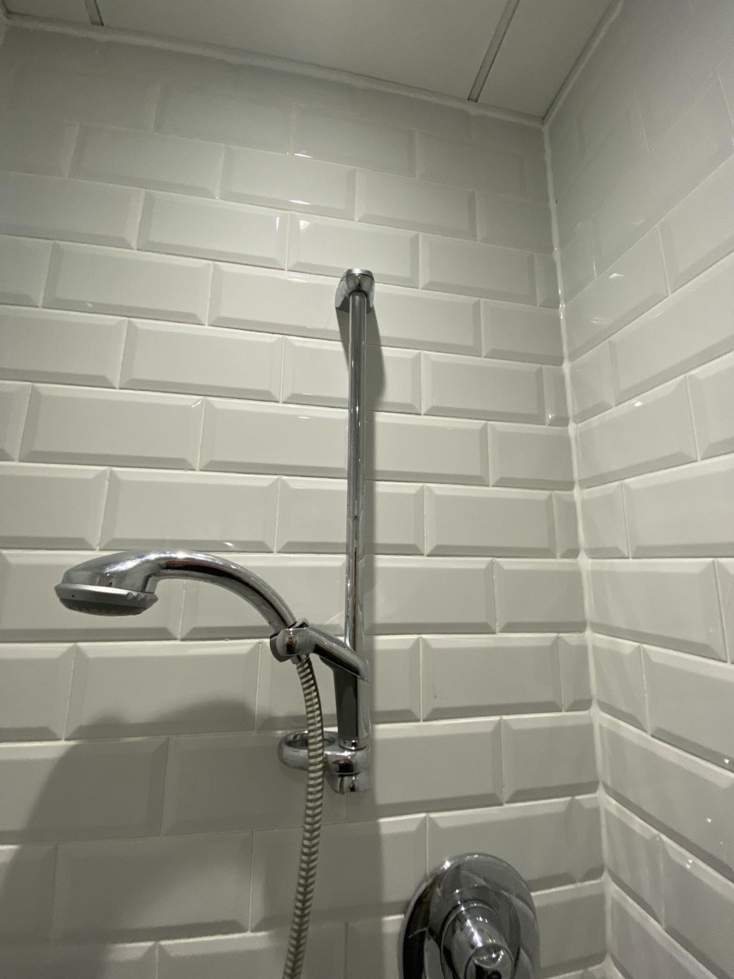 Complete Shower Cubicle with door shower mount , mixer, hose, head and tray. - Image 3 of 5