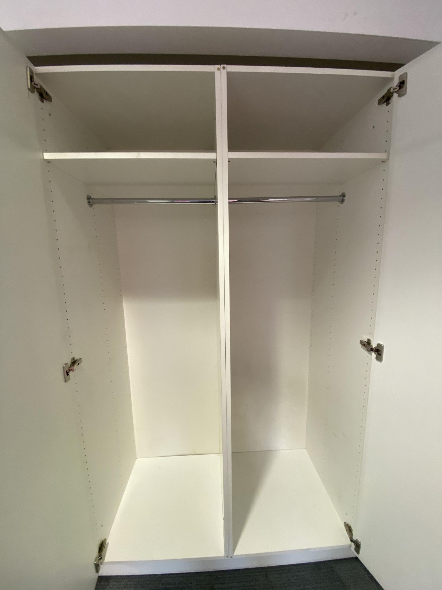 Double White cloakroom cupboard, wardrobe Large - Image 3 of 3