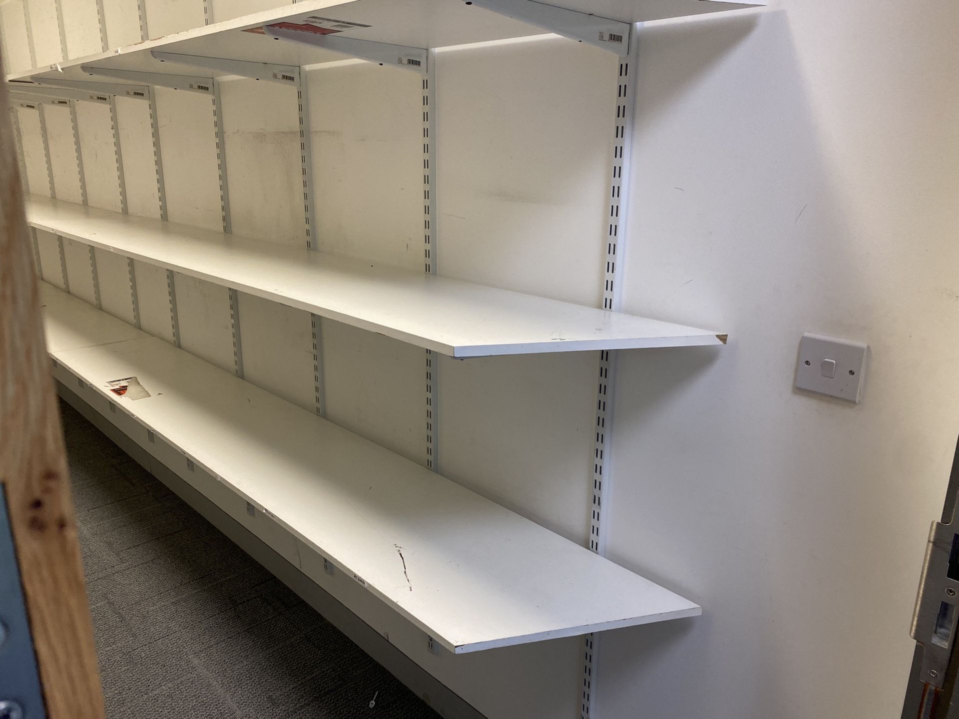 Shelving. Conti board and wall racking 4 x 4.83m - Image 2 of 2