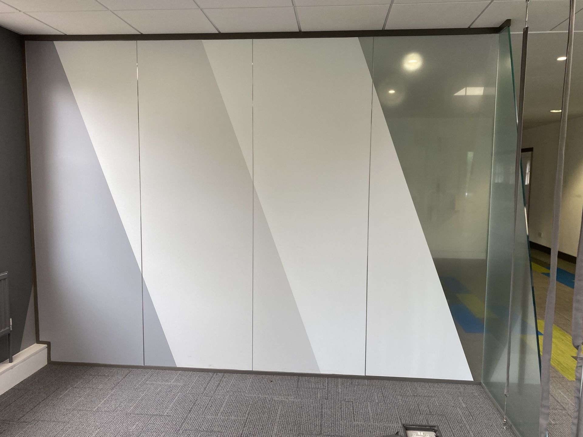 Glass office partition. Laminated - Image 3 of 6