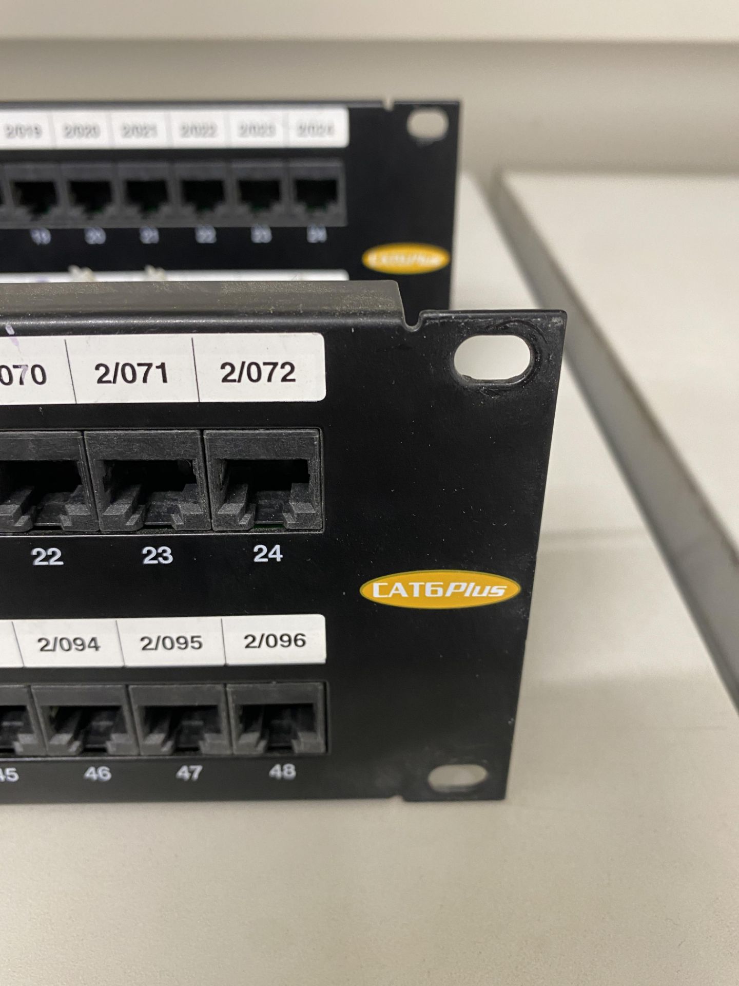 2 x Brand-Rex 2u Ethernet patch bay. Cat6 plus - Image 3 of 4