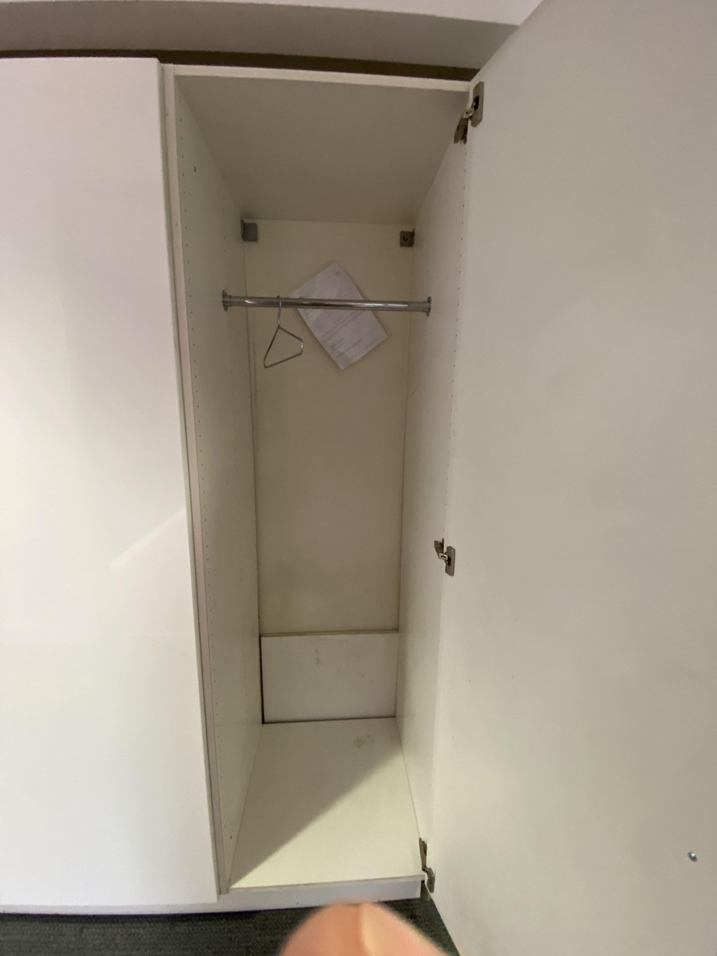 Single White cloakroom cupboard, wardrobe Large - Image 2 of 2