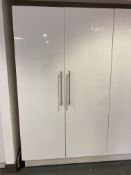 Double White cloakroom cupboard, wardrobe Large