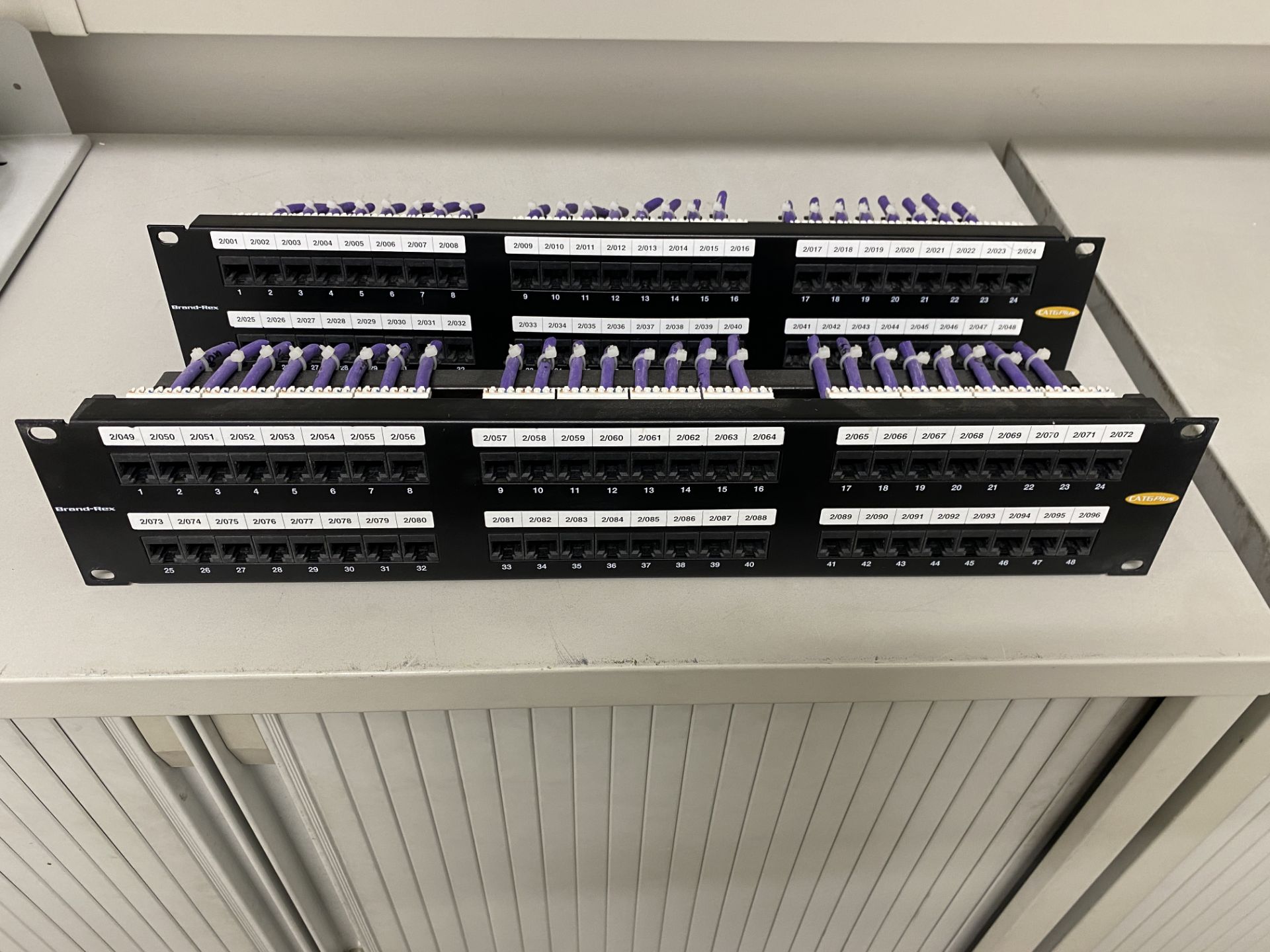 2 x Brand-Rex 2u Ethernet patch bay. Cat6 plus - Image 4 of 4