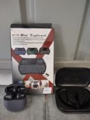 3 Items To Include One Plus Earbuds, Unbranded Earbuds, Mt10 Mini Keyboard. Grade U RRP £75