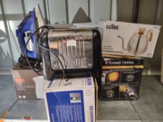 Bulk Lot To Contain Russell Hobbs Colours Plus Toaster  - See Manifest – Grade U RRP £350