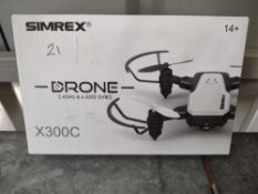 Simrex X300C Drone 2.4Ghz & 6 Axis Gyro Grade U RRP £40