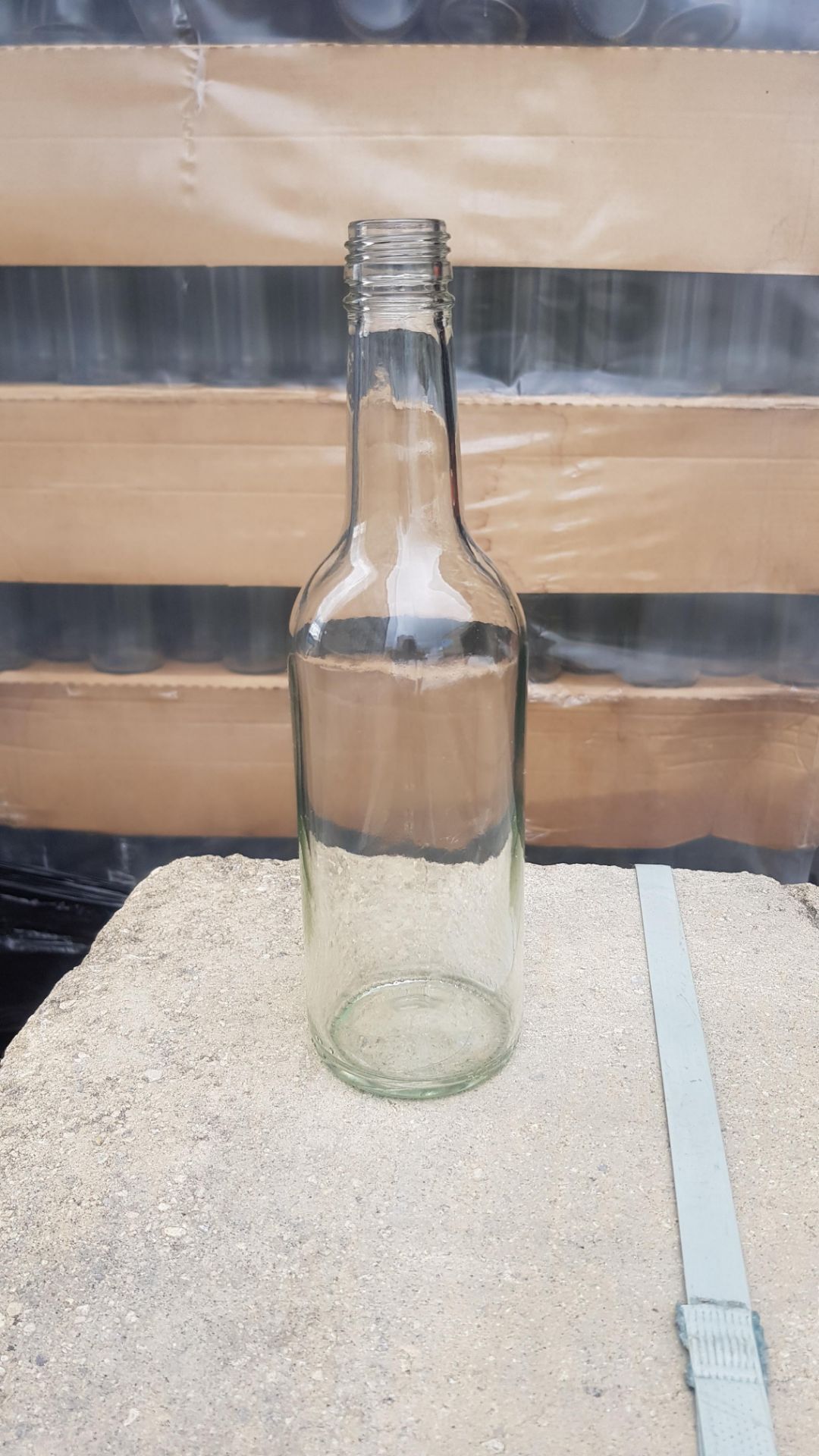 Approx. 530x Clear 500ml Glass Bottle (H25cm Base Dia.6.5cm) NEW