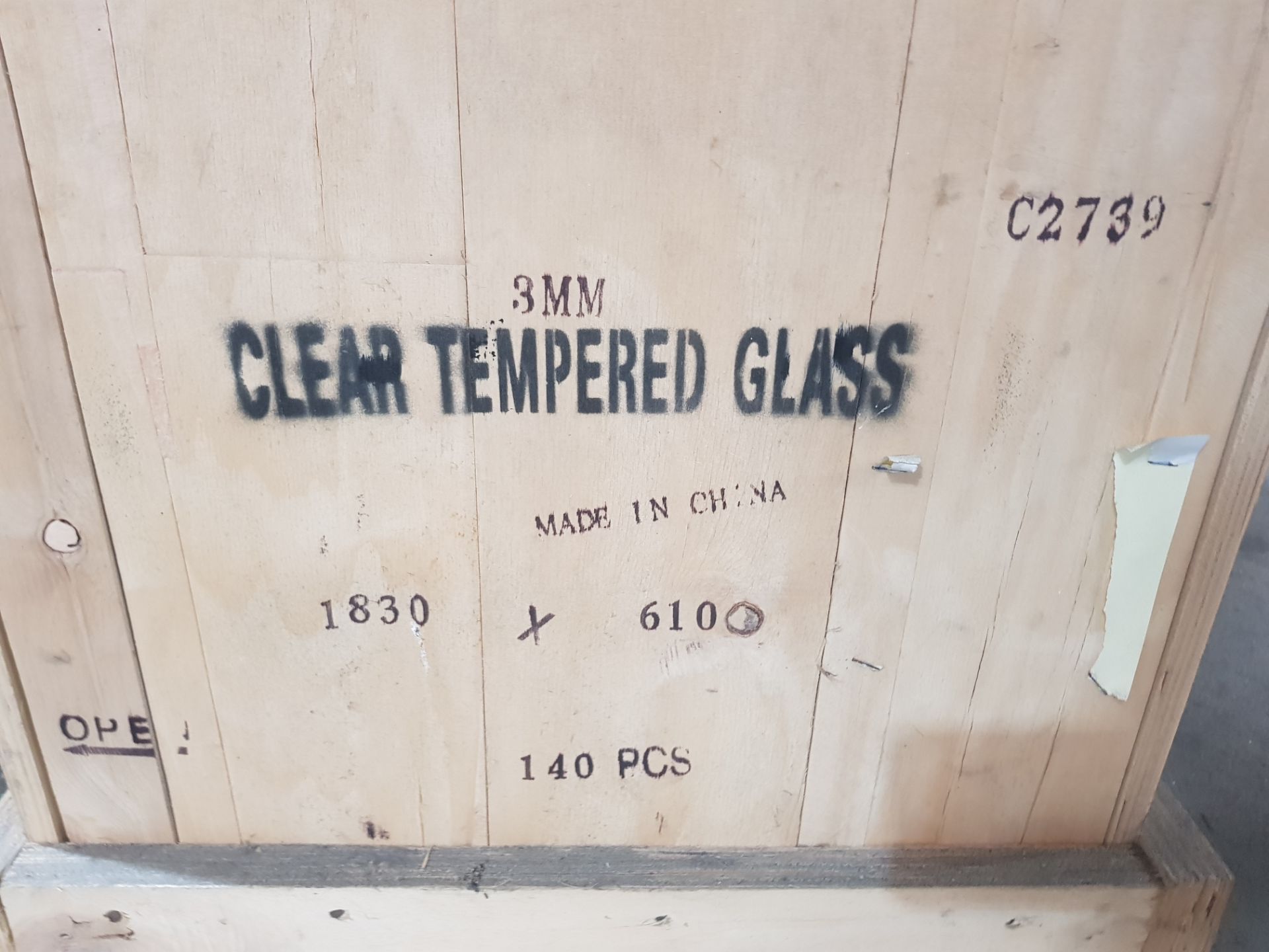 140x 3mm Clear Tempered Glass (1830x610mm) NEW - Image 4 of 4