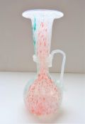 Vintage Murano Confetti Splatter Glass Vase