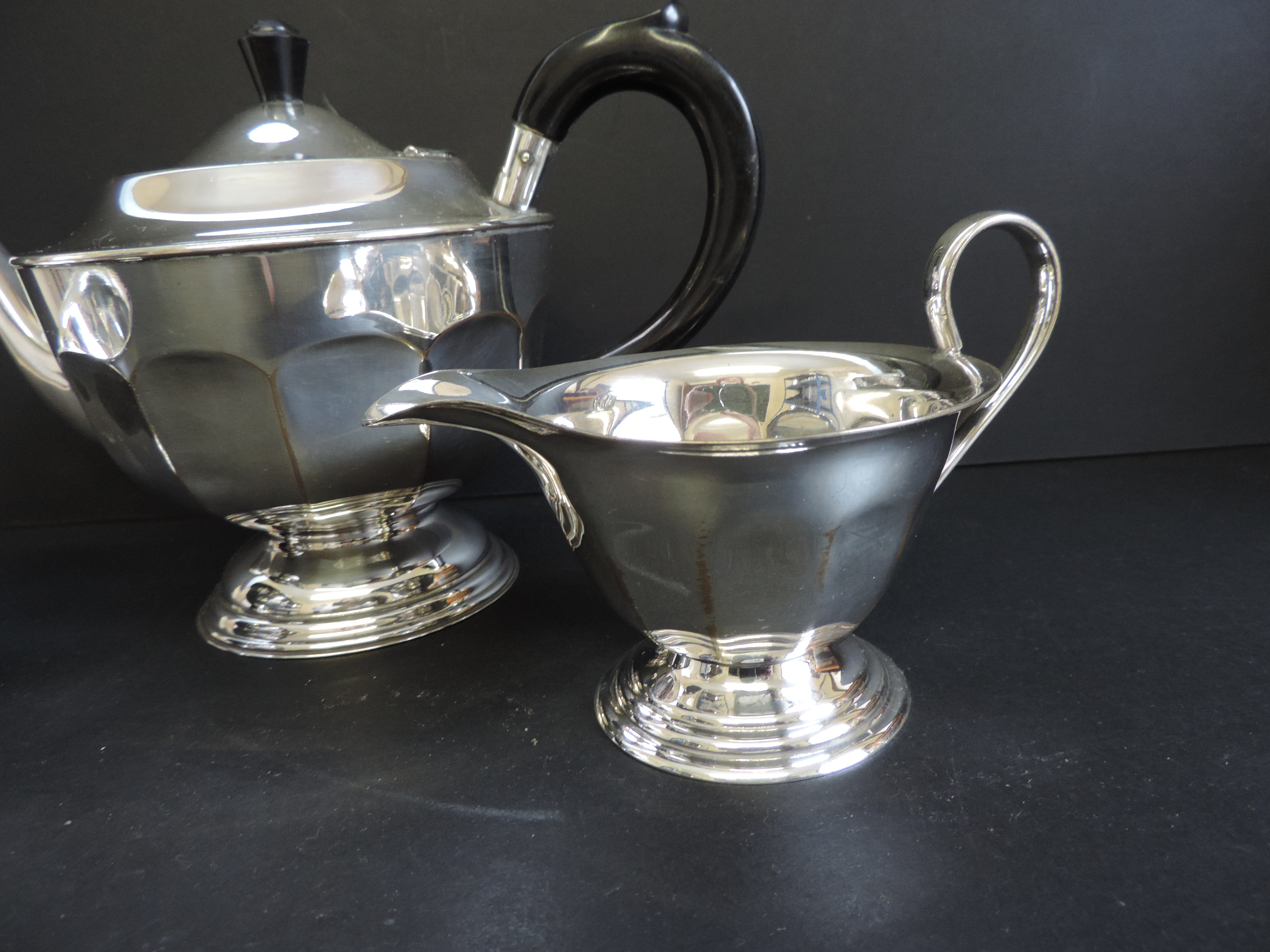 Antique Silver Plated Tea Set - Image 3 of 5
