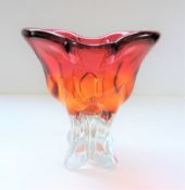 Josef Hospodka Art Glass Centrepiece Bowl