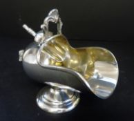 Antique Silver Plate Sugar Scuttle & Scoop