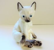 Vintage Royal Worcester Siamese Kitten Figurine